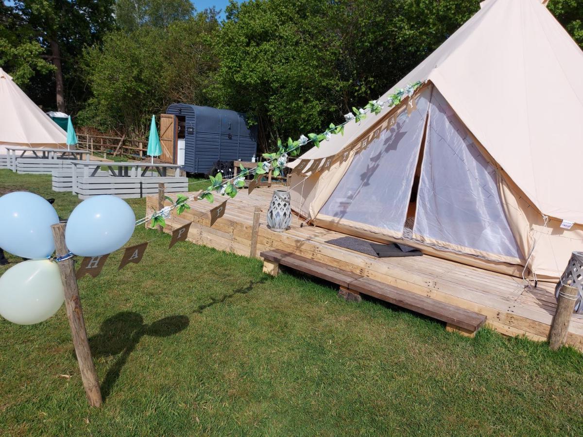 Wadhurst Hopgarden Glamping - Luxury 6M Bell Tent מראה חיצוני תמונה